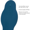 Calexotics - Rider Massager Double Moteur Télécommande Bleu
